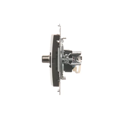SIMON 54 Antenna socket type "F" + computer RJ45 category 6 bronze matt metallized