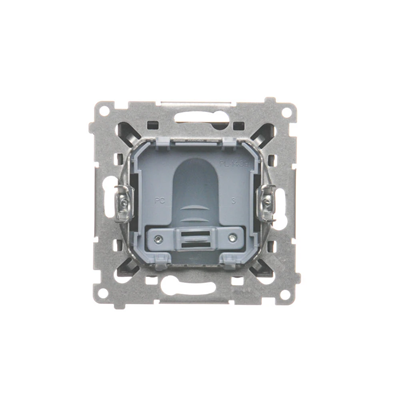 SIMON 54 Cable outlet brown matt, metallised