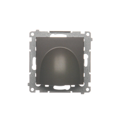 SIMON 54 Cable outlet brown matt, metallised