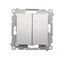 SIMON 54 Candlestick-Anschluss für IP44-Version (Modul) 10AX 250V-Schnellanschlüsse silber matt metallisiert