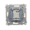 SIMON 54 Candlestick connector for IP44 version (module) 10AX 250V quick connectors golden matt metallized