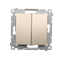 SIMON 54 Candlestick connector for IP44 version (module) 10AX 250V quick connectors golden matt metallized