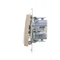 SIMON 54 Candlestick connector for IP44 version (module) 10AX 250V quick connectors golden matt metallized