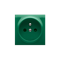 SIMON 54 Cover for a single plug socket with earthing, green