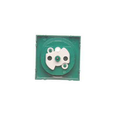 SIMON 54 Cover for a single plug socket with earthing, green