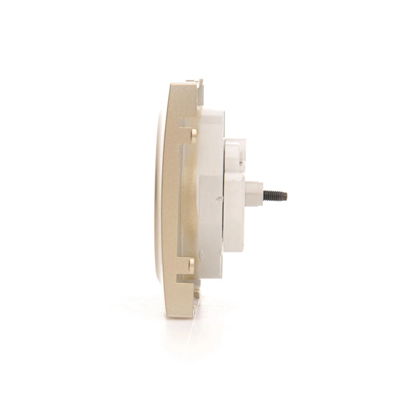 SIMON 54 Cover for a single plug socket with grounding gold mat