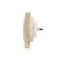 SIMON 54 Cover for a single plug socket with grounding gold mat
