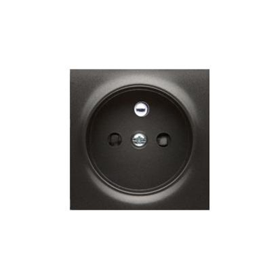 SIMON 54 Cover for a single socket outlet with earthing anthracite