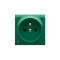 SIMON 54 Cover for a single socket outlet with grounding antibacterial green