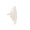 SIMON 54 Cover for a single socket outlet with grounding, white