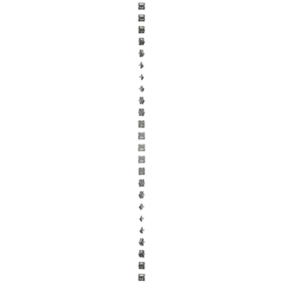 SIMON 54 Cover for data communication sockets on Keystone, double diagonal with description field (module) brown mat