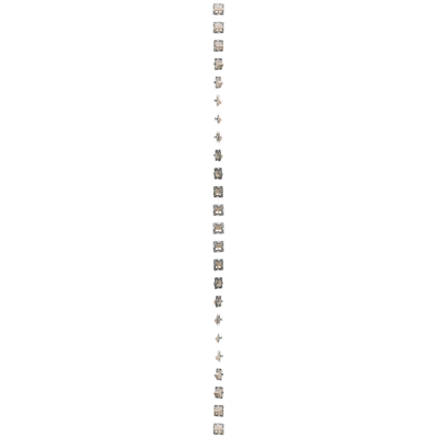 SIMON 54 Cover for data communication sockets on Keystone, double diagonal with description field (module) cream