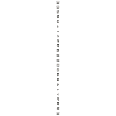 SIMON 54 Cover for data communication sockets on Keystone, double diagonal with description field (module) silver matt