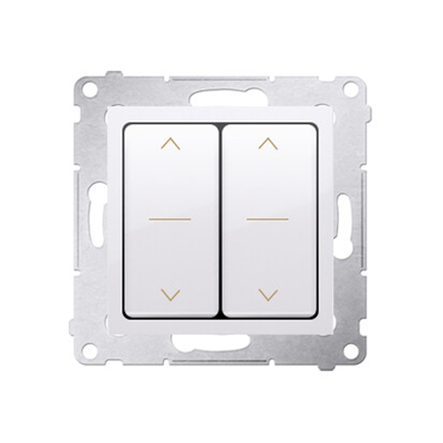 SIMON 54 Doppel-Jalousieschalter (Modul), 250V, Schnellanschlüsse, Anthrazit