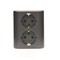 SIMON 54 Double flush-mounted socket outlet with earthing schuko with shutters Scandinavian version 16A 230V quick connectors anthracite