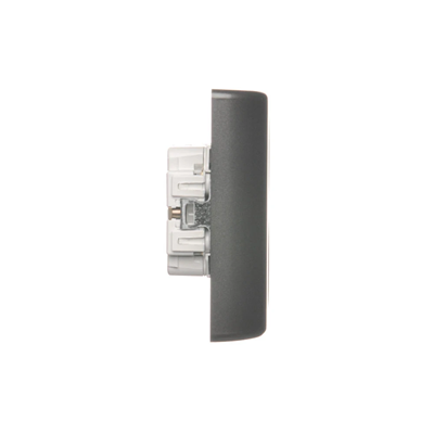 SIMON 54 Double flush-mounted socket outlet with earthing schuko with shutters Scandinavian version 16A 230V screw terminals anthracite