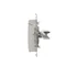 SIMON 54 Double Keystone telecommunication socket cover with description field, antibacterial white
