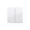SIMON 54 Double rocker for switches and buttons antibacterial white