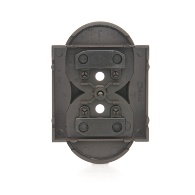 SIMON 54 Double socket cover with shutters for NATURE frames, brown mat