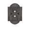 SIMON 54 Double socket cover with shutters for NATURE frames, brown mat
