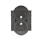 SIMON 54 Double socket cover with shutters for PREMIUM frames anthracite