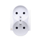 SIMON 54 Double socket outlet cover with shutters for PREMIUM frames antibacterial white