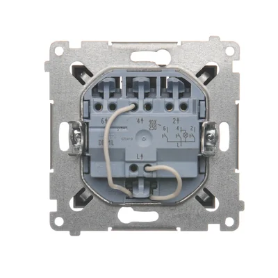 SIMON 54 Dreifachtaster mit Hintergrundbeleuchtung (Modul) 10AX 250V Schnellanschlüsse anthrazit metallisiert