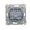 SIMON 54 Dreifachtaster mit Hintergrundbeleuchtung (Modul) 10AX 250V Schnellanschlüsse silber matt metallisiert