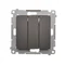 SIMON 54 Dreifachtaster (Modul) 10AX 250V braun