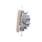 SIMON 54 Dreifachtaster (Modul) 10AX 250V Schnellverbinder gold matt metallisiert