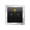 SIMON 54 Fiber optic / double optical socket SC/APC anthracite