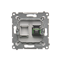 SIMON 54 Fiber optic / optical single SC/APC socket silver mat