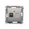 SIMON 54 Fiber optic / optical single SC/APC socket silver mat