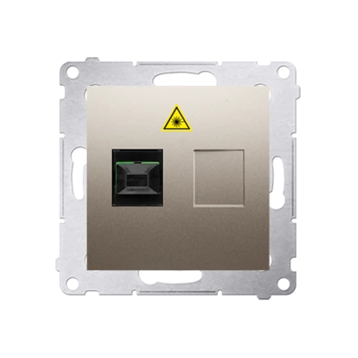 SIMON 54 Fiber optic / single optical socket SC/APC gold mat
