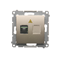 SIMON 54 Fiber optic / single optical socket SC/APC gold mat