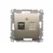 SIMON 54 Fiber optic / single optical socket SC/APC gold mat