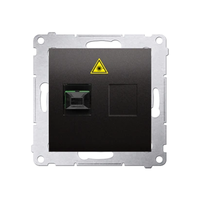 SIMON 54 Fiber / optical single SC/APC socket anthracite