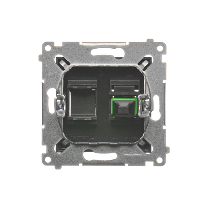 SIMON 54 Fiber / optical single SC/APC socket anthracite