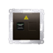 SIMON 54 Fiber optic/optical single SC/APC socket brown mat