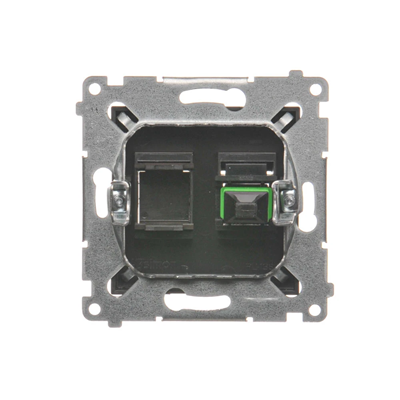 SIMON 54 Fiber optic/optical single SC/APC socket brown mat