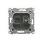 SIMON 54 Fiber optic/optical single SC/APC socket brown mat