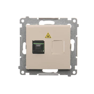 SIMON 54 Fiber optic/optical socket single SC/APC cream