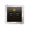 SIMON 54 Fibre optique/optique double prise SC/APC bronze mat