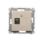 SIMON 54 fibre optique/prise optique simple SC/APC crème
