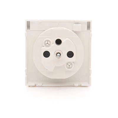 SIMON 54 Grounded socket cover - for IP44 version - flap in the color of the cover, white