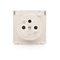 SIMON 54 Grounded socket cover - for IP44 version - flap in the color of the cover, white