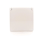 SIMON 54 Grounded socket cover - for IP44 version - flap in the color of the cover, white