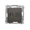 SIMON 54 HDMI + RJ45 socket category 6 (module) brown mat