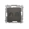 SIMON 54 HDMI + RJ45 socket category 6 (module) brown mat