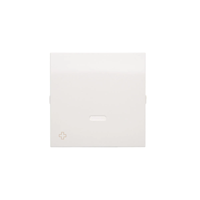 SIMON 54 Interrupteur simple avec fenêtre pour interrupteurs et boutons-poussoirs lumineux, blanc antibactérien